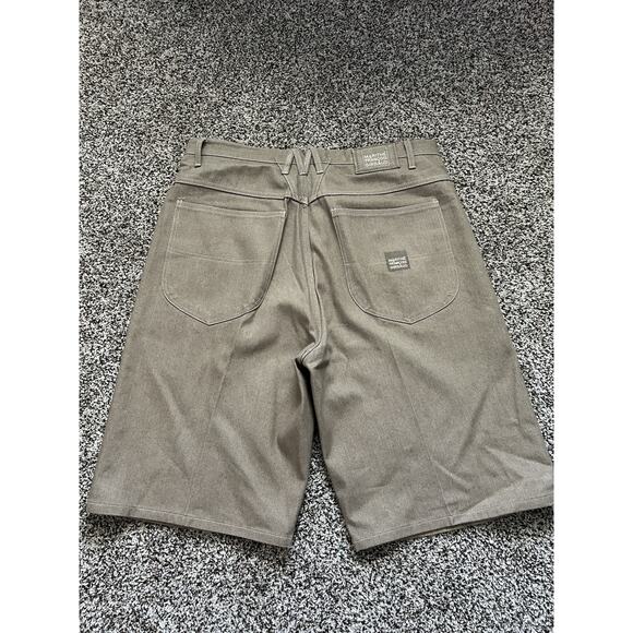 Vintage 90s Marithe Francois Girbaud Mens 38x11.5 Baggy Denim Shorts Khaki - Picture 4 of 10